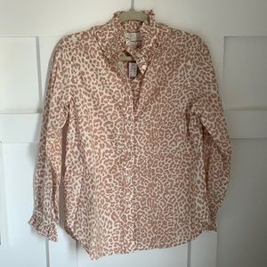 J.Crew leopard print blouse